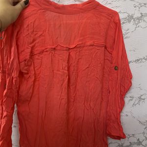 Coral Colour short Kurta