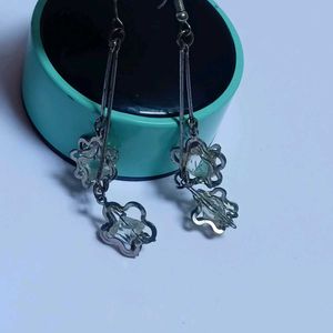 Silver Crystal Earrings