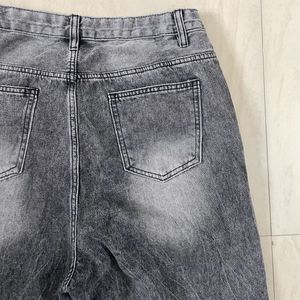 BLACK FADED KOREAN JEANS