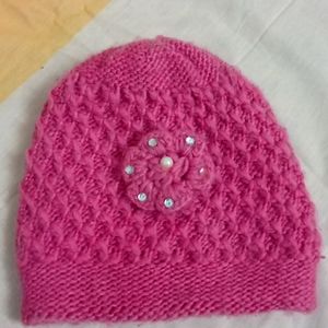 Pink Woollen Cap