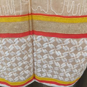 Chanderi Embroidery Kurta