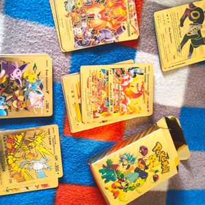 55 DECK GOLD FOIL POKEMON CARDS