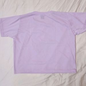 Purple Colour Crop Top For Ladies