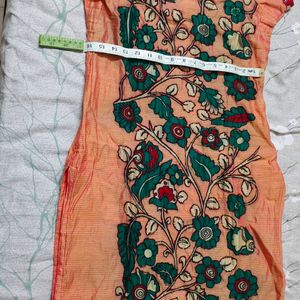 Silk Cotton Chudidar With Dupatta