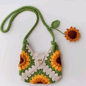 Crochet 🌻Sunflower Slingbag