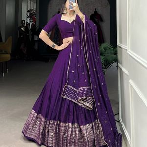 Pure Chanderi Lehenga