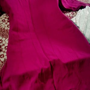 Short Kurta Dark rose Colour