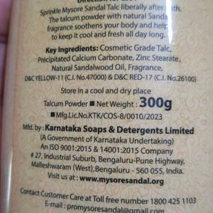 Mysore Sandal Talc