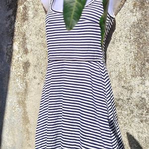 PE. BLUE AND WHITE STRIPS FROCK