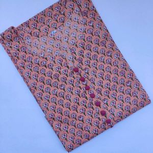 Peach Colour Long Kurti