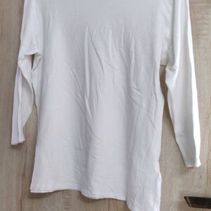 CUTE FITTED SLASH NECK T SHIRT