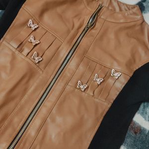 Brown Partywear Jacket