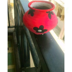 Mud Flower Design Pot