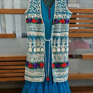 Kurta With Embroidered Jacket