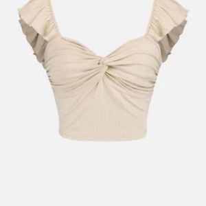 Brand New Little Box Beige Bow Knot Baby Top