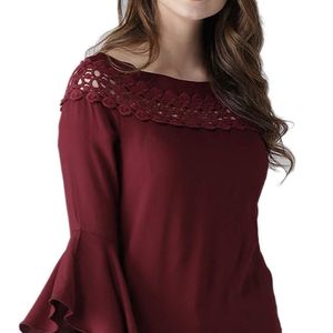 Style Quotient Maroon Top