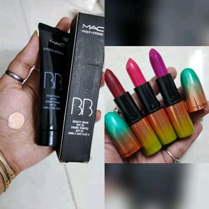 Mac BB Cream+ 3 Lipstick