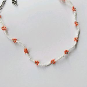 Cute Orange Daisy Choker