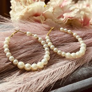 Pearl Hoop Earrings