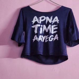 Crop Top Of Apna Time Ayega For Women