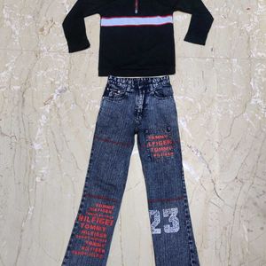 Set Of T-shirt And Jeans Pant