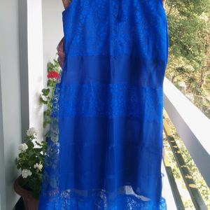 Blue Georgette Kurta