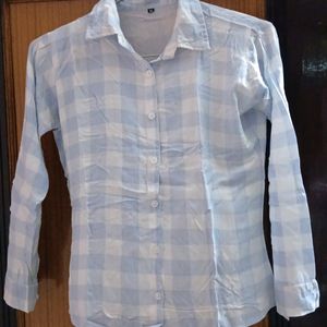 Baby Blue Check Shirt