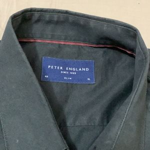 Peter England 42slim Fit Xl Dark Black