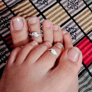 Artificial Silver Toe Ring