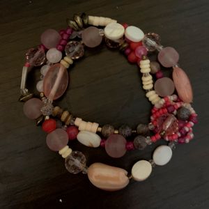 Pink Beads Bracelet