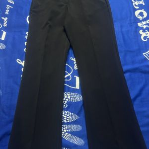 Fablestreet Tailored Fit Black Trousers For Women