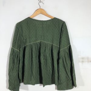 Olive Green A-Line Top(Women’s)