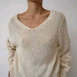 H&M Crochet Knit Pullover Top