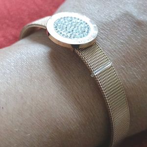 Rose Gold Bracelet Like Watch