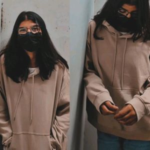 H&M Unisex Beige Hoodie