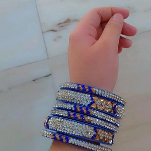 Blue Base Two Bangle