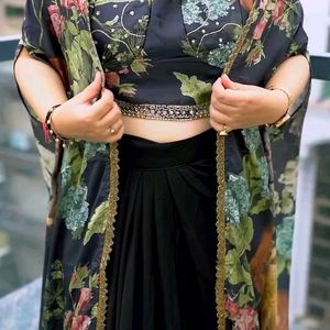 Black Indowestern Dress