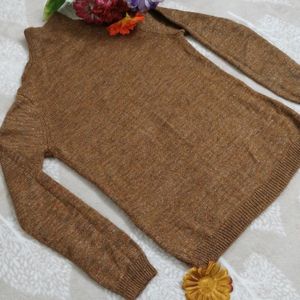 Cozy Brown High Neck Sweater 😍