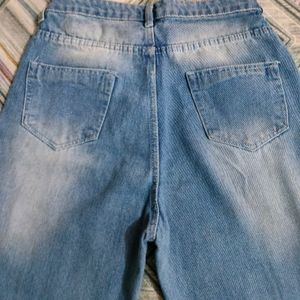 High waist Blue Colour Denim Jeans