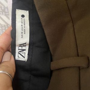 ZARA OLIVE GREEN TROUSERS