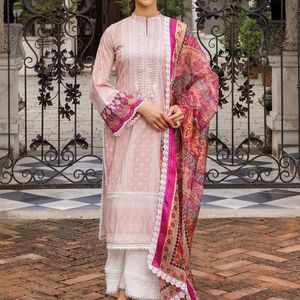 Pakistani Suit With Embroidery Patch Ch