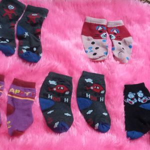 Kids Socks Pack Of 5 & 2 Ankle Sock