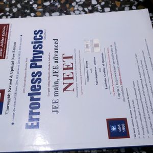 Errorless Physics Books 1,2 For NEET/JEE