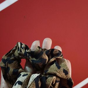 Stylish Cheetah Print Scrunchies