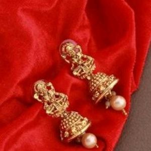 Spring South Style Lakshmi Devi Jhumka For Women