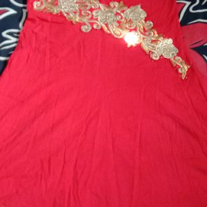 Red Gown Cotton