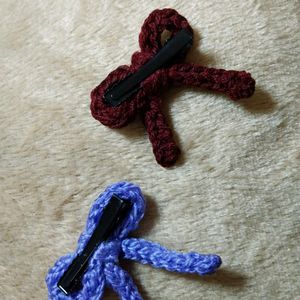 Crochet Bow Clips