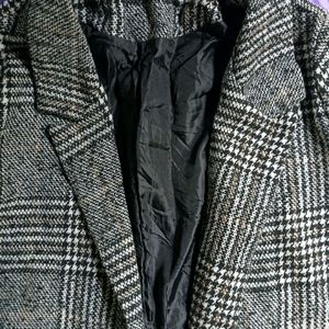 Winter Checked Overcoat