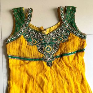 Anarkali Suit With Pant And Dupatta