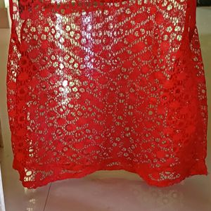 Red Net Crop Top!